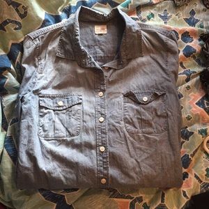 J. Crew Long-sleeved Chambray Shirt S